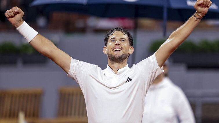 Dominic Thiem durfte sich am Montagabend mit Recht feiern lassen