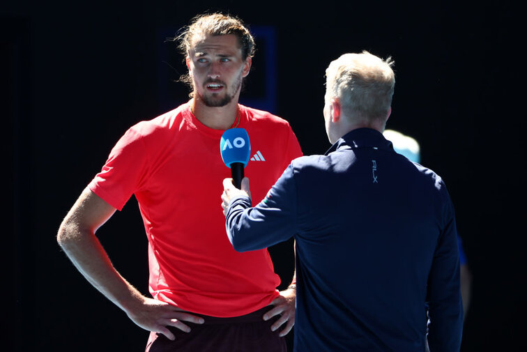 Alexander Zverev im Interview mit Jim Courier