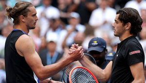 Bei den US Open musste Alexander Zverev wie schon in Wimbledon Taylor Fritz gratulieren