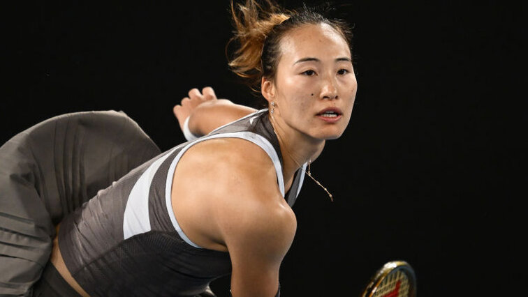 Die Olympiasiegerin steht in Melbourne in Runde zwei: Qinwen Zheng am Sonntag bei den Australian Open