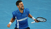 Novak Djokovic am Montag in Melbourne