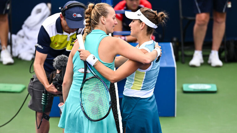 Petra Kvitova und Belinda Bencic - in erster Linie Freundinnen, in zweiter Linie Gegnerinnen.