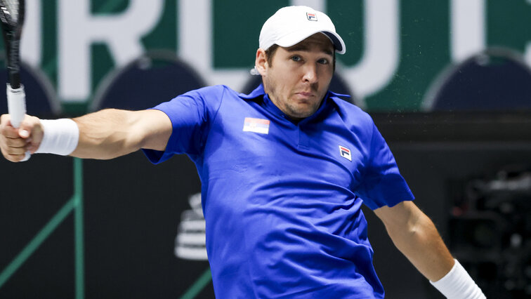 Dusan Lajovic had to fight hard against Gerald Melzer