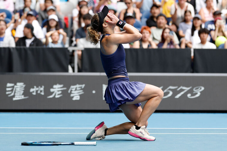 Großer Jubel bei Laura Siegemund