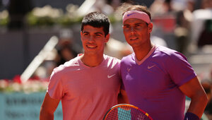 Carlos Alcaraz misst sich mit Rafael Nadal