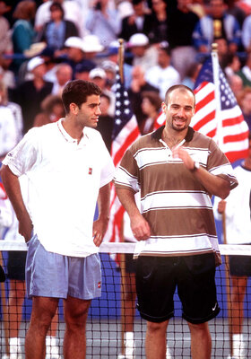 Once the one, once the ... with Pete Sampras at the US Open