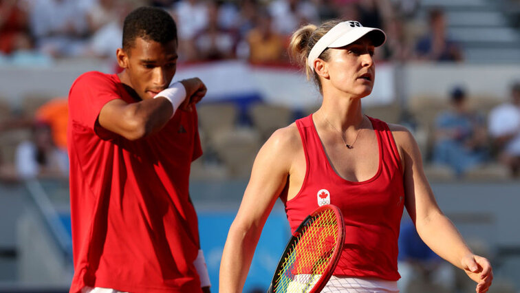 Gabriela Dabrowski an der Seite von Felix Auger-Aliassime bei den Olympischen Spielen 2024