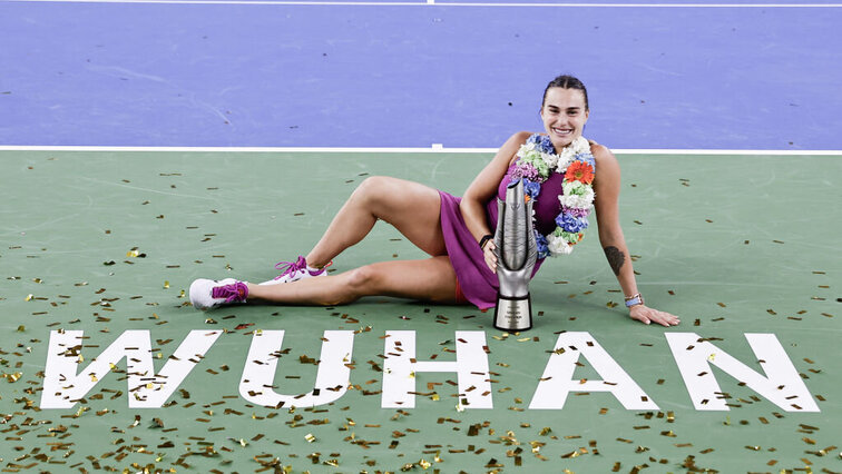 Aryna Sabalenka konnte in Wuhan den Titel-Hattrick feiern.