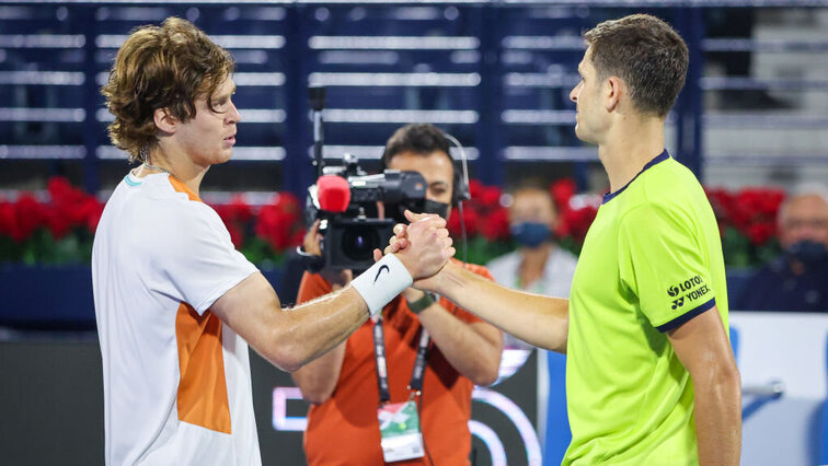 Andrey Rublev und Hubert Hurkacz treffen in Shanghai zum fünften Mal aufeinander.