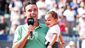 Roberto Bautista Agut mit Sohn Roberto in Kitzbühel 2022