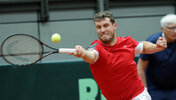 Filip Misolic setzte am Samstag im Davis Cup mit dem vierten Matchpunkt den Schlusspunkt gegen Finnland.