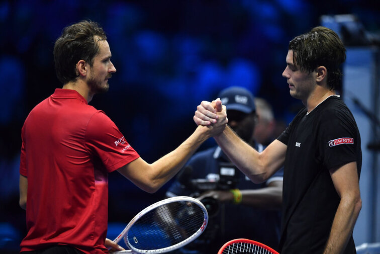 Daniil Medvedev stand heute gegen Taylor Fritz auf verlorenem Posten