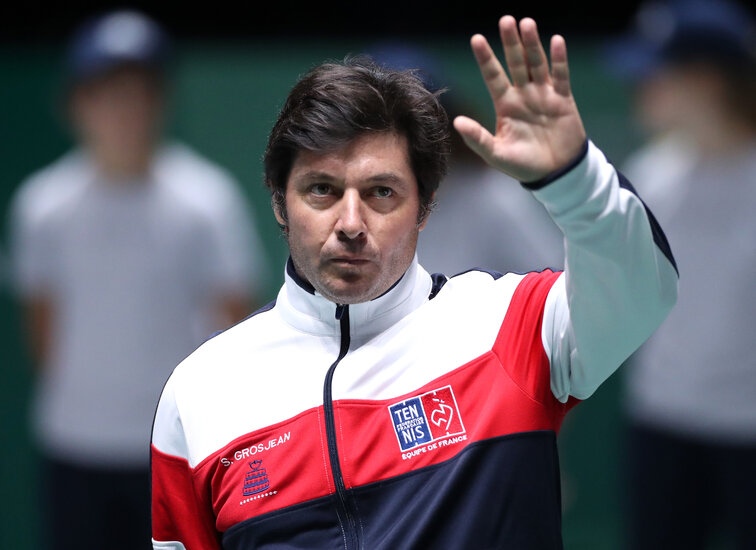 France's Davis Cup captain Sebastian Grosjean