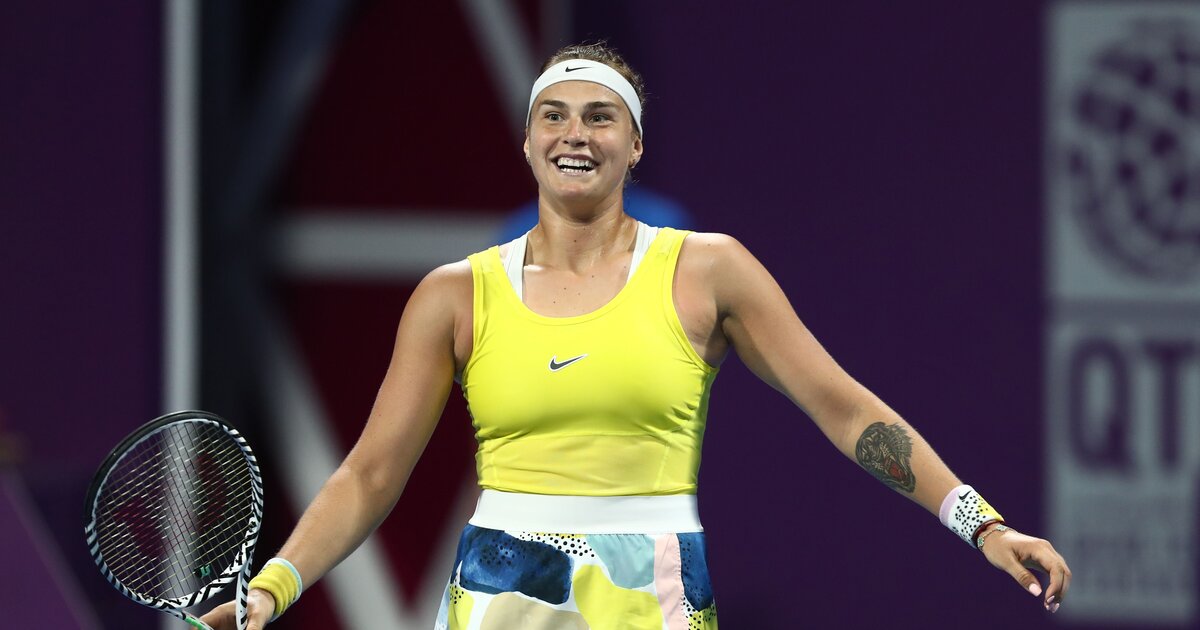 WTA Doha Final Aryna Sabalenka wins against Petra Kvitova