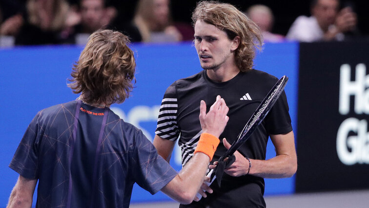 Mit der Gratulation an Andrey Rublev waren die Erste Bank Open 2023 von Alexander Zverev vorbei