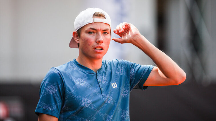 Matthias Ujvary fordert Dominic Thiem beim Challenger in Mauthausen.