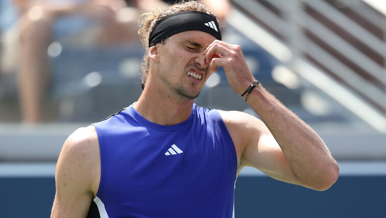 Warum muss ich schon wieder so früh raus? Alexander Zverev am Montag in Flushing Meadows