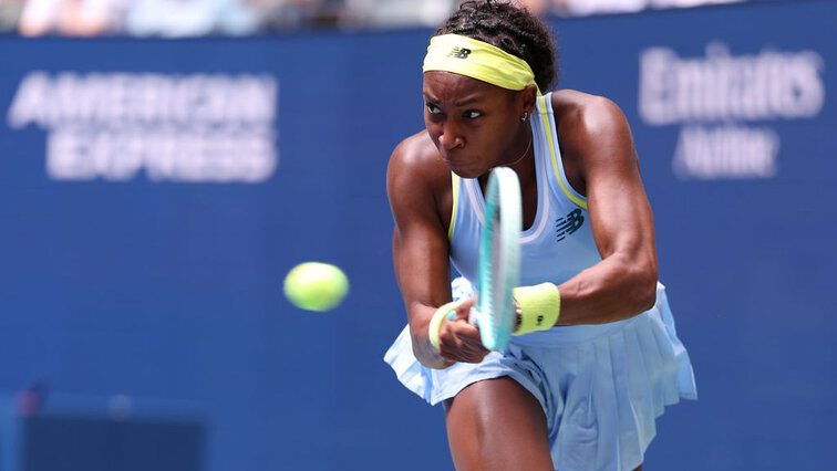 Coco Gauff am Sonntagnachmittag in Flushing Meadwos