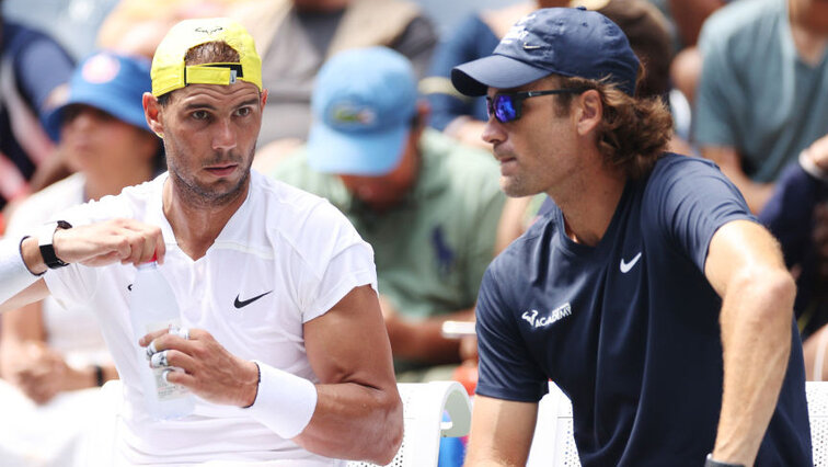 Rafael Nadal und Carlos Moya bei den US Open 2022