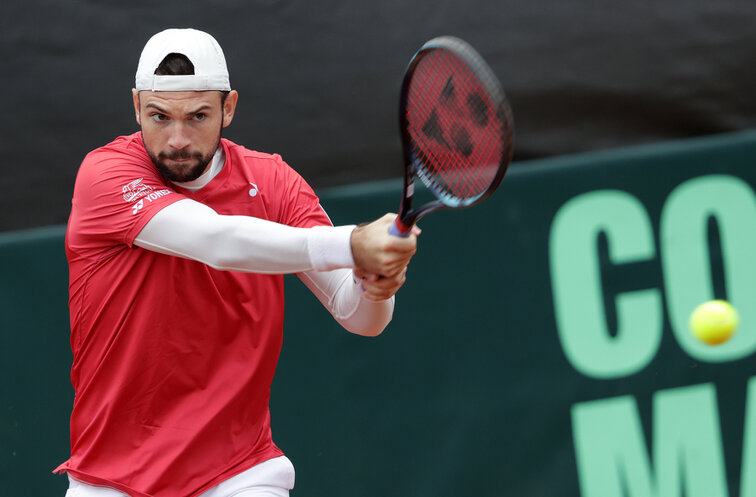 Jurij Rodionov, hier beim Davis Cup in Bad Waltersdorf, hat in Seoul das Viertelfinale erreicht