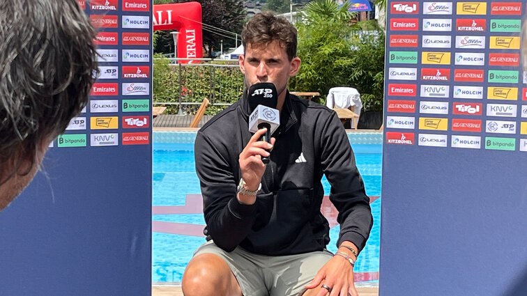 Dominic Thiem am Montag im VIP-Bereich der Generali Open in Kitzbühel