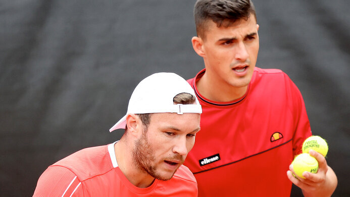 Lucas Miedler und Alexander Erler spielen am Samstag in der Wiener Stadthalle um den Finaleinzug