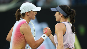 Eva Lys und Iga Swiatek trafen im Achtelfinale der Australian Open aufeinander