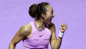 Qinwen Zheng bei den WTA Finals in Riad