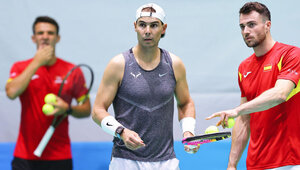 Rafael Nadal bereitet sich schon seit ein paar Tagen in Málaga auf den Davis Cup vor