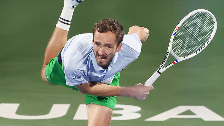 Daniil Medvedev am Dienstag in Dubai