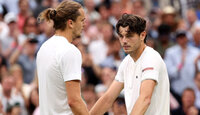 Alexander Zverev und Taylor Fritz in Wimbledon vor ein paar Wochen