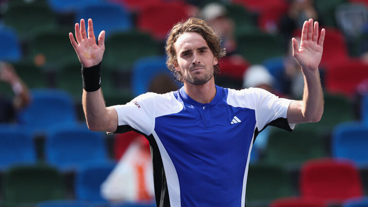 Stefanos Tsitsipas konnte gegen Botic van de Zandschulp ein enges Duell gewinnen.