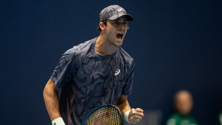 Erfolg nach großem Kampf: Henri Squire zog in das Achtelfinale der Koblenz Open ein.