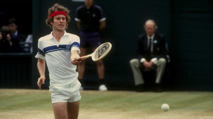 Platz 5: John McEnroe hat mit 77 Triumphen den Schäger abgelegt