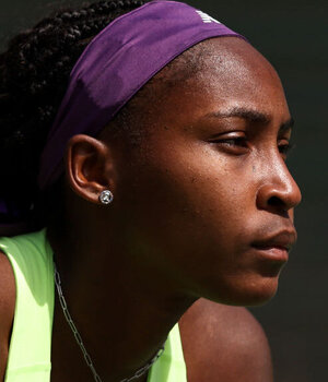 Coco Gauff am Samstag in Indian Wells