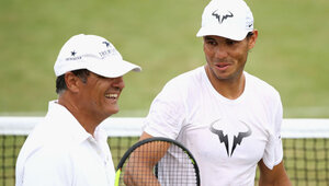 Toni und Rafael Nadal in Wimbledon 2017