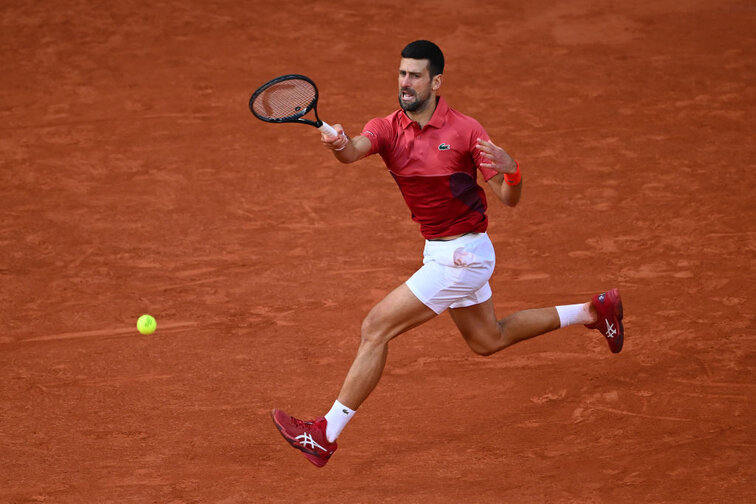 Novak Djokovic zog am Montag ins Viertelfinale ein