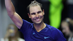 Rafael Nadal am Donnerstag in Riad