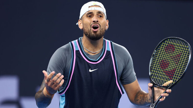 Kein Grund zum Verzweifeln: Nick Kyrgios hat bei seinem Einzel-Comeback eine gute Figur abgegeben