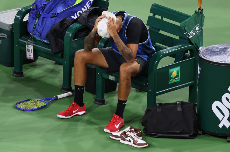 Nick Kyrgios musste aufgeben