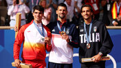 Carlos Alcaraz, Novak Djokovic, Lorenzo Musetti