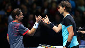 Da waren sie noch Rivalen: David Ferrer und Rafael Nadal bei den ATP Finals 2017