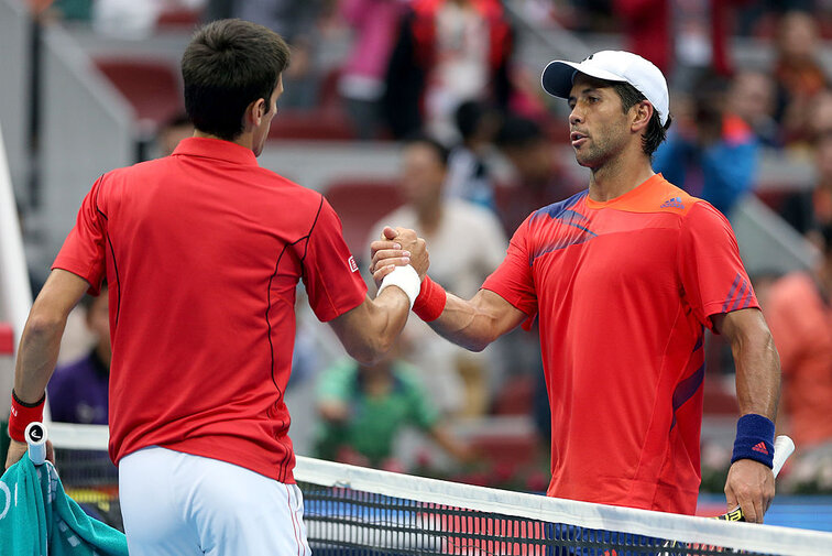 Einst Gegner, in Doha Partner: Novak Djokovic und Fernando Verdasco