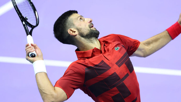 Novak Djokovic zuletzt beim Schaukampf in Riad