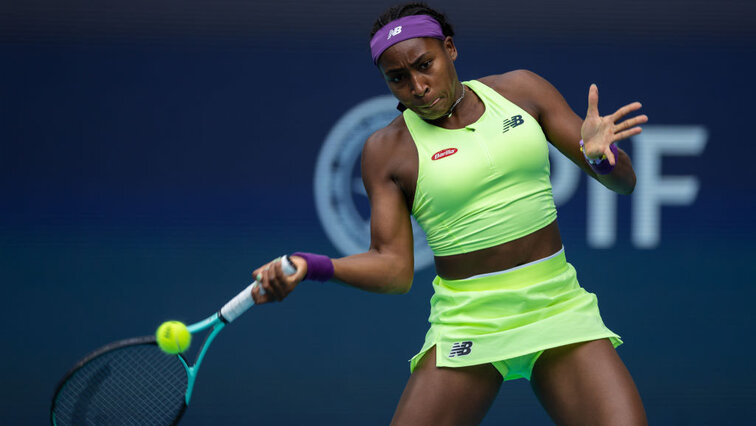 Coco Gauff hat ihre Partie am Freitag zu Ende spielen können