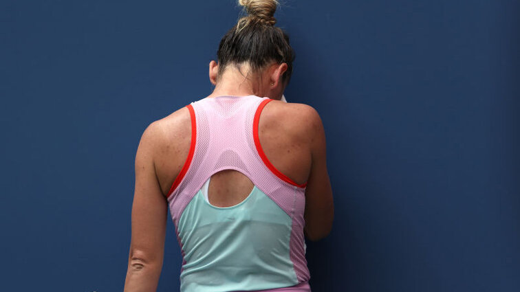 Simona Halep also had little to smile about at the US Open