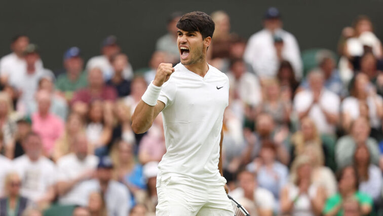 Carlos Alcaraz musste gegen Frances Tiafoe über fünf Sätze gehen.