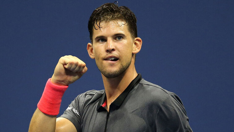 Dominic Thiem während der legendären Partie gegen Rafael Nadal bei den US Open 2018