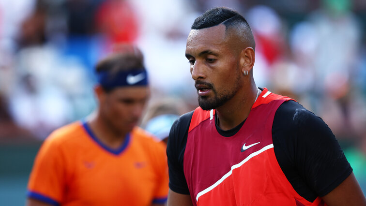 Nick Kyrgios und Rafael Nadal im Viertelfinale von Indian Wells 2022