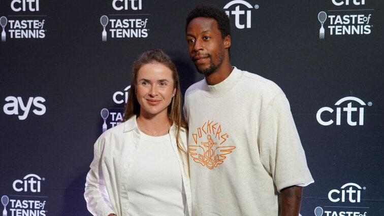 Auch in Zivil auf der Siegerstraße: Elina Svitolina und Gael Monfils